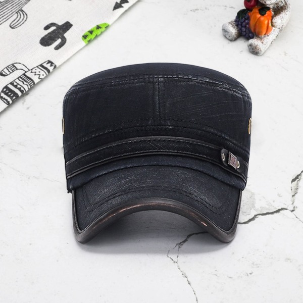 Baseballkeps Flat Top Cap Sommar Vintage Unisex Long Brim Wom