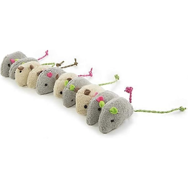 Skitter Critters Kattmynta Kattleksaker Value Pack, 10-pack, Modell:9085, Alla Rasstorlekar