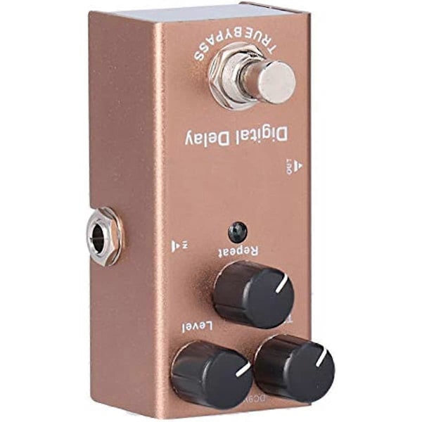 Mini Gitarr Delay Effektpedal Enkel Digital Delay Ljudprocessor med True Bypass