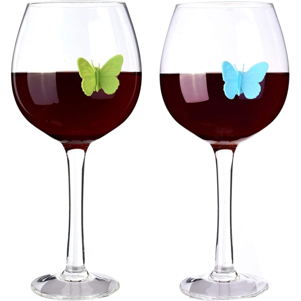 Vinglas Charms Drink Markers Butterfly Glass Identifiers