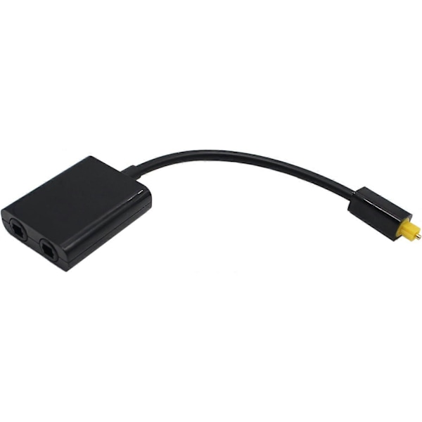 Digital Toslink Optisk Fiber Ljudkabel Adapter 1 till 2 Splitter