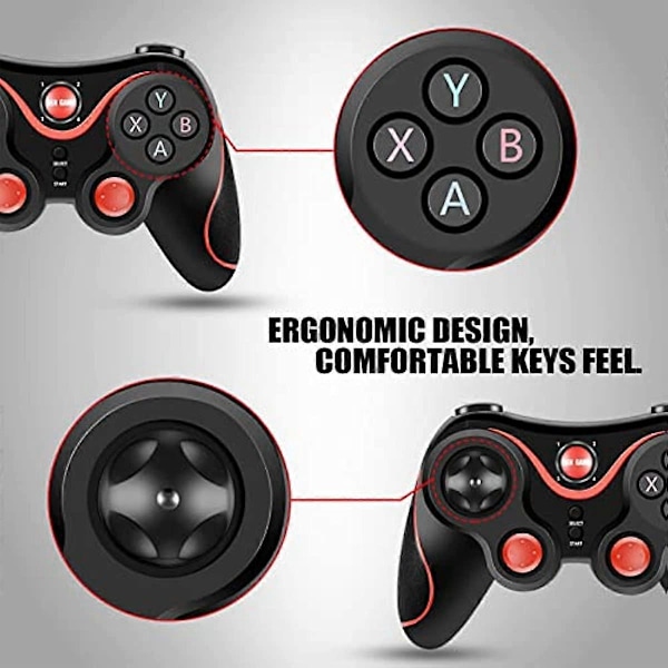 Bluetooth Trådlös Spelkontroll Bluetooth Gamepad Joystick för iOS för Android Mobiltelefon Tablet TV-box