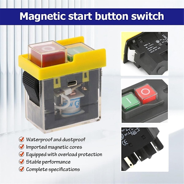 Kjd6 5E4 250V 6A Universell Säkerhetsbrytare: Elektromagnetisk Vattentät, Skydd Mot Strömavbrott, Verktygsbrytare, Startknapp