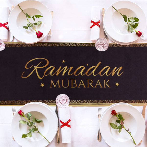 Ramadan Mubarak Bordslöpare 13x70 tum (mönster B)