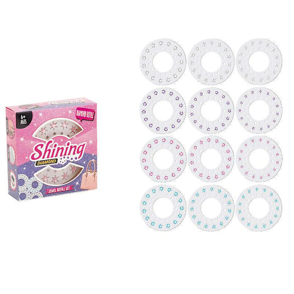 Shining Bling Diamond Hair Sparkle Häftapparat Machine Set Gems