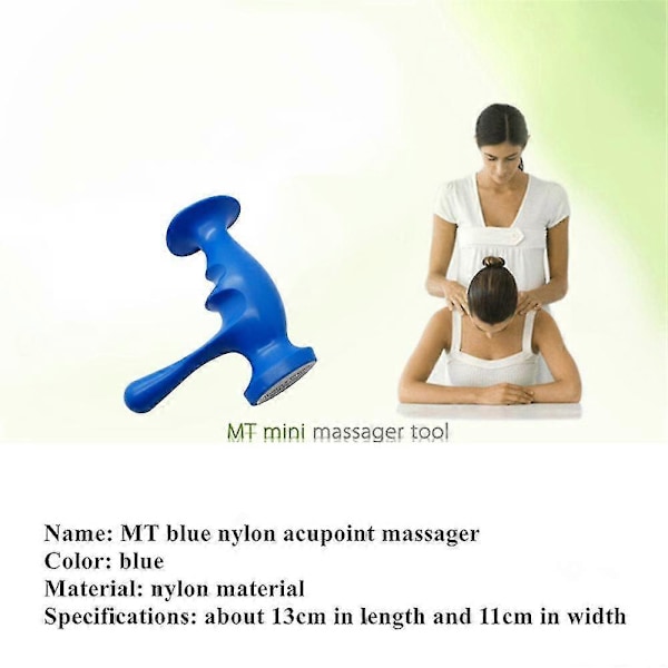 Nylon A Salva Massager Ergonomisk Design Meridianterapi Läkningsmassage Lindring Rygg Arm Ben Muskel Smärta Trötthet Verktyg