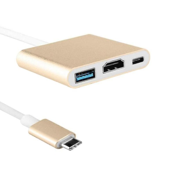 Usb-c multiportadapter för USB 3.0, 4k hdmi och U