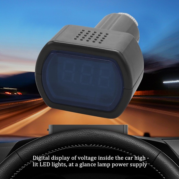 12-24V LED Bilbatteritestare Spänningsmätare Voltmeter