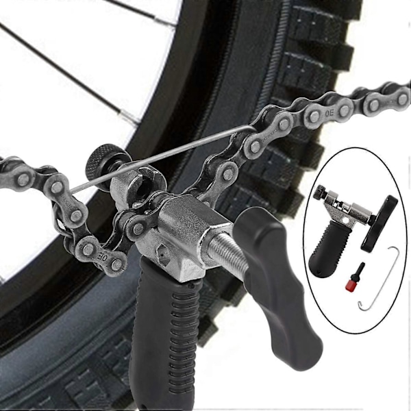 Cykelkedjetång + Cykelkedjeverktyg + Kedjetestare Cykelkedjenit Reparationsverktyg Set Kedjelänkar Universal 3 Par för 7 8 9 10 11 12-Växlad Cykel