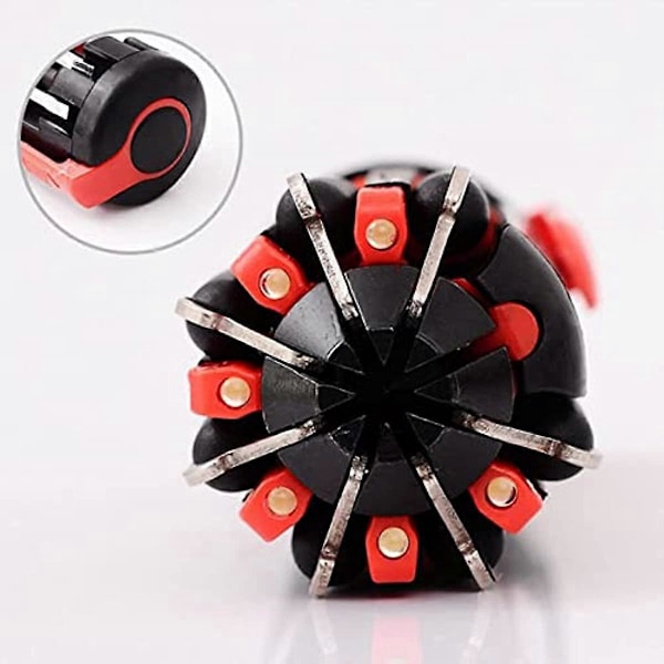 Mikcrosco 8 i 1 Multifunktionell Skruvmejsel 8-i-1 Skruvmejselverktyg med LED-ficklampa Universell Ficklampa Idealisk för Allmänt DIY-underhåll Nattarbete