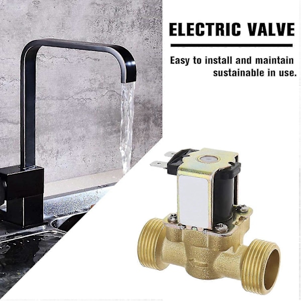 vattenventilomkopplare g3/4 tum mässing solenoidventil ac220v för värmare