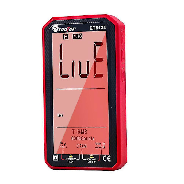 et8134 4.7 tums LCD-skärm multimeter ström spänning ström AC-mätning kapacitans resistansmätning