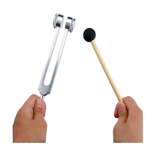 128 Hz Stämgaffel Viktad Bio-akustisk Stämgaffel för Terapi 128 Hz Akustisk Slider Stämgaffel