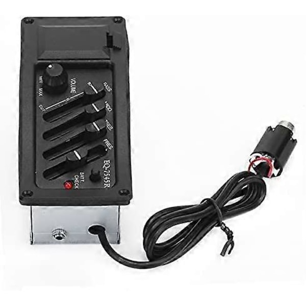 Gitarrmick Värmebeständig Gitarrljud Equalizer Lätt Att Installera med Mickremsa för Akustisk Gitarr för Gitarrreservdelar
