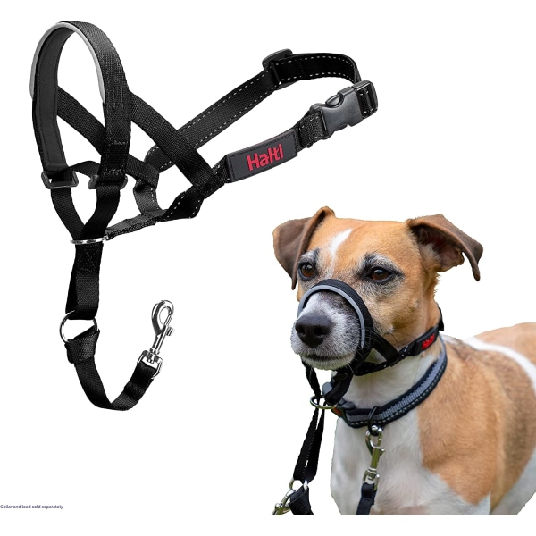 HALTI Halsband Storlek 3 Svart, Storbritannien bästsäljande hund