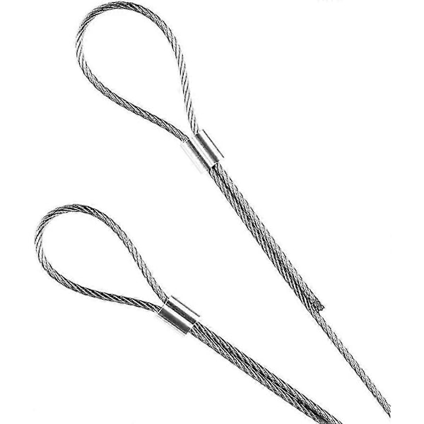 Betterlifefg-aluminium Kabelhylsa 100 st Aluminium Krymphylsor Loop Krymp Kabelklämma Hylsor I Dubbla Krymp Loop Klämmor Med Hylsor För Stål Ca