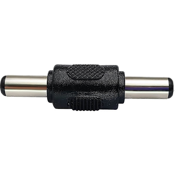 DC 5,5 mm X 2,1 mm Strömadapter, DC Barrel Power 2,1 mm X 5,5 mm Hane till Hane Kopplingsdon (5-pack/hane)