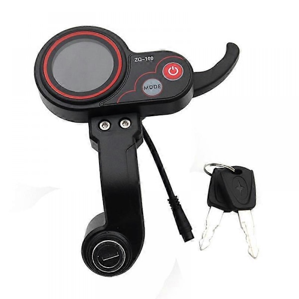 ZQ-100 Mätare för körsträcka med justerbar hastighet, elmätare för elscooter, 6-pins display för elscooter