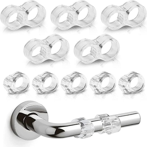 Dörrhandtagsskydd, 10 Stycken Dörrstopp, PVC Dörrhandtagsstopp, Dörrhandtagsstopp För Att Skydda Väggar Och Möbler