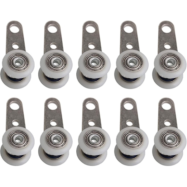 Bqlzr 10 st Rullar för burspråk/skjutdörrar - Metall och plast - 4,5 x 1,9-XinHan