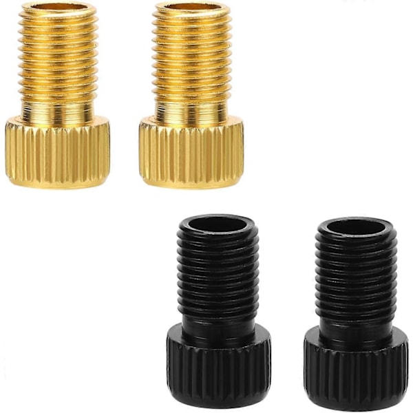 4 st Presta till Schrader Cykelventiladapter, Aluminiumlegering Adapter Konverter Cykelventil