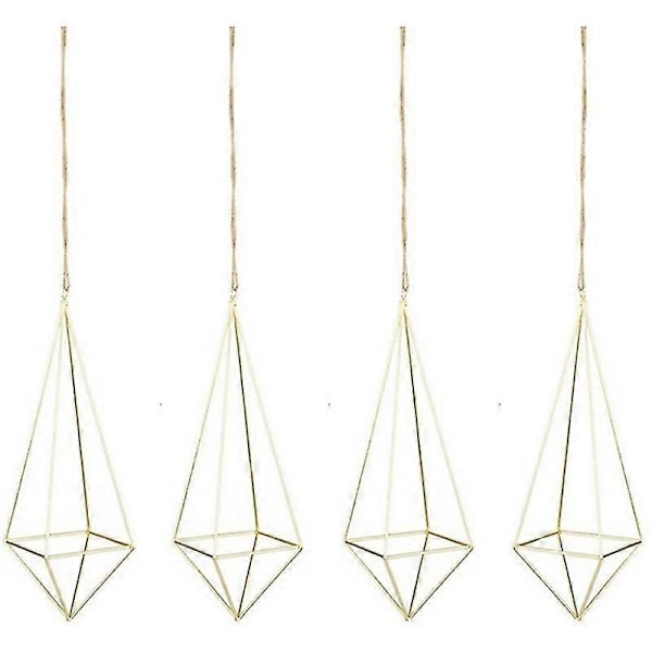 4-pack luftväxt hängande hållare himmeli dekor geometrisk planter