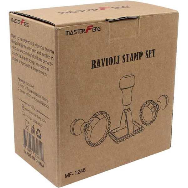 Raviolistämpel Maker Cutter med Rullhjul Set