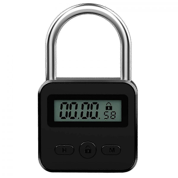Metall Timerlås LCD Tid 99 Timmar Max Timing USB Timer Hänglås - Bra