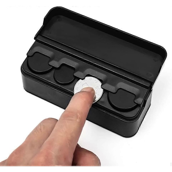 Plast Bil Mynthållare Instrumentbräda Myntfodral Lös Växel Förvaringslåda Fickpengar Plånbok Spargris Hållare Organizer Behållare Diverse Väska