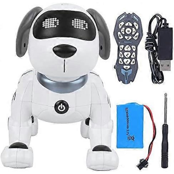 Robot Hund Leksak RC Hund Mini Husdjur Fjärrkontroll Elektronisk Husdjur RC Robot Leksak Stunt Valp för Barn Pojkar och Flickor