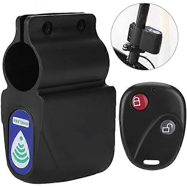 Stöldskydd Cykellås 120db Alarm Säkerhetslås 0.1 kg Ultralätt Trådlös Fjärrkontroll Cykelalarm