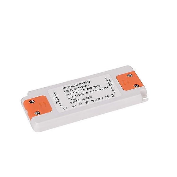 LED Transformator-20W, 1.67A - Konstant Spänning för LED-strips och G4 etc