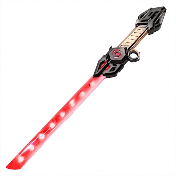 Dubbelbladigt Ljussabel Finger Spin Saber Svärd med 6 RGB-färger & 30 Ljudeffekter för Barn Vuxna Rollek Strid