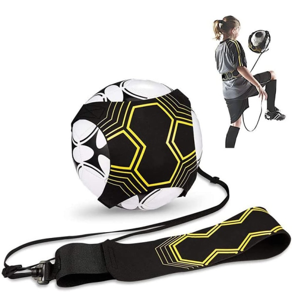 Fotboll elastiskt träningsbälte gult