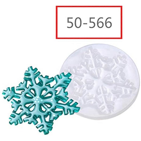 SUPVOX 5 st Jul Resin Gjutformar Silikon Snöflinga Smyckesformar Jul DIY Hantverksprojekt