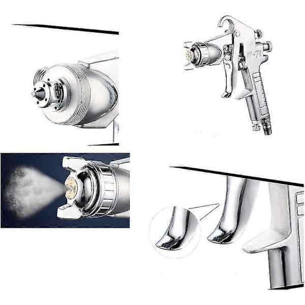 Gravity Feed Färgspruta 1,5 mm Rostfritt Munstycke 400 ml Kapacitet Airbrush Målningsverktyg