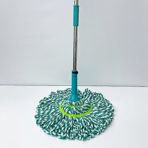Mopphuvuden Ersättning - Ny Ersättnings 360 Roterande Huvud Mikrofiber Snurrande Golvmopphuvud för Alla Hårda Golvytor