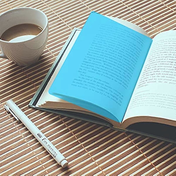 A4 Färg Bokmärkesguide Ark 6 Färger Dyslexi Lässtöd Färgöverlägg Färgat Överlägg Läsningsspårningslinjal Guidad Läsningsremsa Lässtöd fo