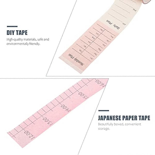 HEALLILY 10 Rullar Kalender Washi Tejp Datum Dag Vecka Månad Nummer Maskeringstejper Dekorativa Markeringstejper för Scrapbook Presentinslagning Bullet Planner As Shown 2