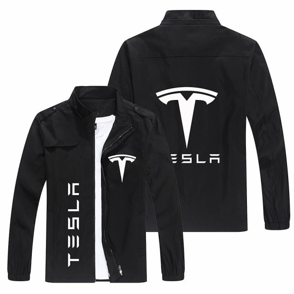 Män Tesla Logo Jackor Populära printed Casual Fashion
