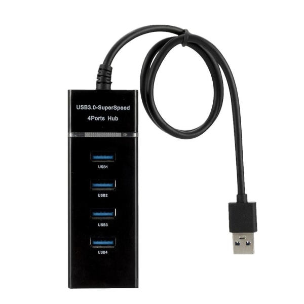 USB 3.0 Hub 4 Port Adapter Multi USB 2.0 Splitter High Speed För