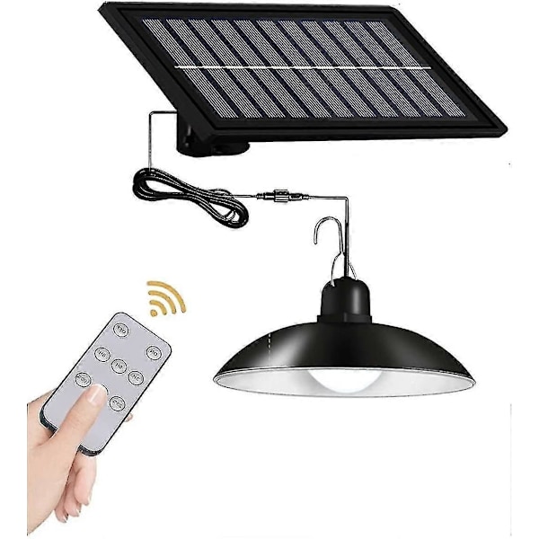 Solcellsdriven hänglampa inomhus IP65 vattentät lampa för korridor utomhus skjul lada lusthus Single head