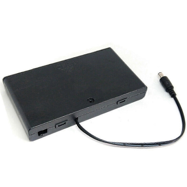 12V 8 x AA Batterihållare Fodral Låda med Kablar Strömbrytare DIY Behållare Organizer