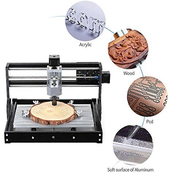 DIY CNC Router Kit Mini Gravyrmaskin GRBL Kontroll 3 Axis för PCB PVC Plast Akryl Trä Snideri Fräs Gravyrmaskin