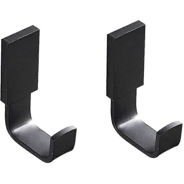 Handdukskrokar för hemmet Mässing Badrum Klädkrokar Väggmonterad Multifunktionell Krok, Matt Svart - 2-pack