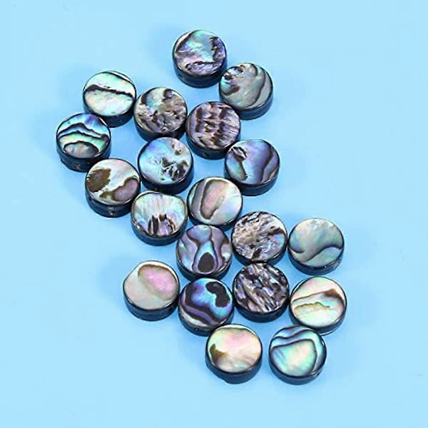 Healifty 20 st Abalone Skal Pärlor Smyckestillverkning Pärlor för DIY Halsband Örhänge