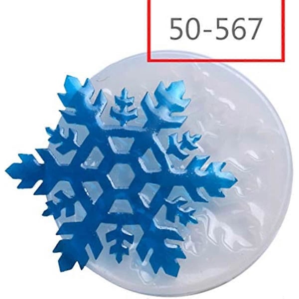SUPVOX 5 st Jul Resin Gjutformar Silikon Snöflinga Smyckesformar Jul DIY Hantverksprojekt