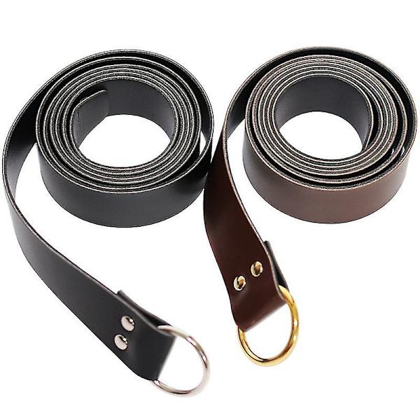 Medeltida riddare Läderbälte Mens Reenactment Accessory Belt Vik