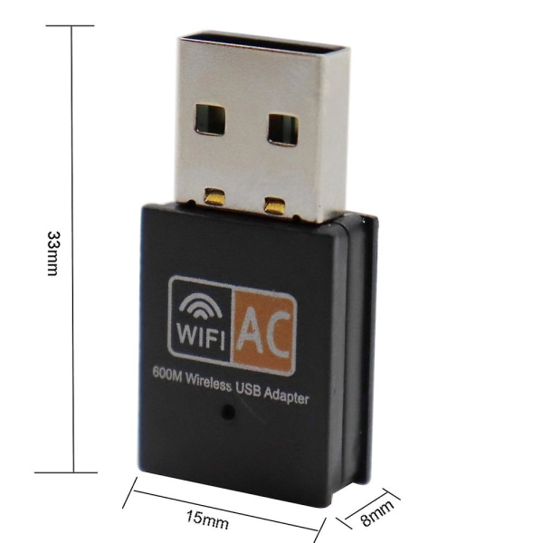 USB Wifi Adapter 600mbps Wi Fi Adapter 2,4ghz+5ghz Antenn USB E