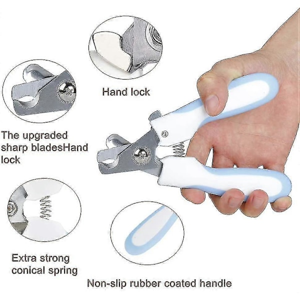 Katt- och hundnagelklippare, Senpusi 1 nagelklippare och 1 nagelfil för stora